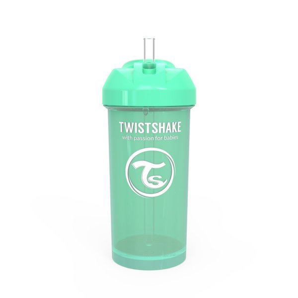 Twistshake boca sa slamkom 360ml zelena
